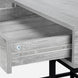 I 7553 Computer Desk - 48"L / Grey / Black Metal - Furniture Depot