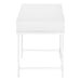 I 7554 Computer Desk - 48"L / White / White Metal - Furniture Depot