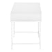 I 7554 Computer Desk - 48"L / White / White Metal - Furniture Depot
