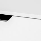 I 7554 Computer Desk - 48"L / White / White Metal - Furniture Depot