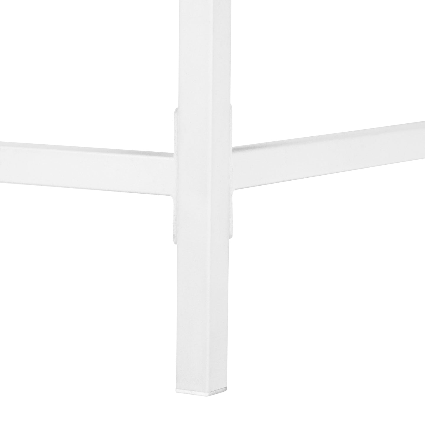 I 7554 Computer Desk - 48"L / White / White Metal - Furniture Depot