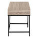 I 7555 Computer Desk - 48"L / Dark Taupe / Black Metal - Furniture Depot (7881391603960)