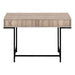 I 7555 Computer Desk - 48"L / Dark Taupe / Black Metal - Furniture Depot (7881391603960)