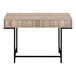 I 7555 Computer Desk - 48"L / Dark Taupe / Black Metal - Furniture Depot (7881391603960)