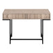 I 7555 Computer Desk - 48"L / Dark Taupe / Black Metal - Furniture Depot (7881391603960)