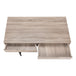 I 7555 Computer Desk - 48"L / Dark Taupe / Black Metal - Furniture Depot (7881391603960)