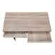 I 7555 Computer Desk - 48"L / Dark Taupe / Black Metal - Furniture Depot (7881391603960)
