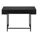I 7556 Computer Desk - 48"L / Black / Black Metal - Furniture Depot (7881391702264)