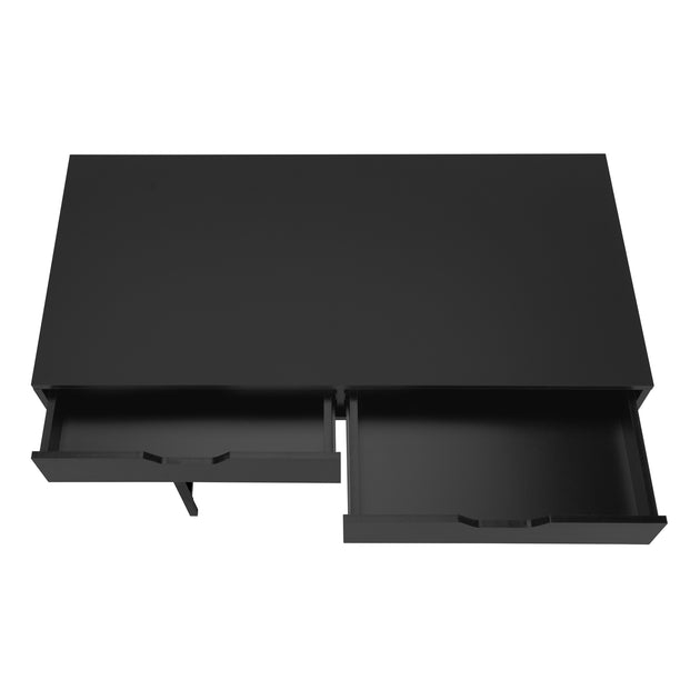 I 7556 Computer Desk - 48"L / Black / Black Metal - Furniture Depot (7881391702264)