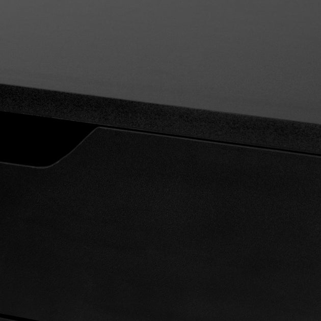 I 7556 Computer Desk - 48"L / Black / Black Metal - Furniture Depot (7881391702264)