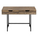 I 7557 Computer Desk - 48"L / Brown Reclaimed Wood / Black Metal - Furniture Depot