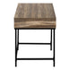 I 7557 Computer Desk - 48"L / Brown Reclaimed Wood / Black Metal - Furniture Depot