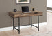 I 7557 Computer Desk - 48"L / Brown Reclaimed Wood / Black Metal - Furniture Depot