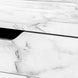 I 7558 Computer Desk - 48"L / White Marble-Look / Black Metal - Furniture Depot (7881391800568)