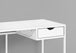 I 7570 Computer Desk - 42"L / White / White Metal - Furniture Depot (7881141453048)