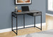 I 7573 Computer Desk - 42"L / Grey Stone-Look / Black Metal - Furniture Depot