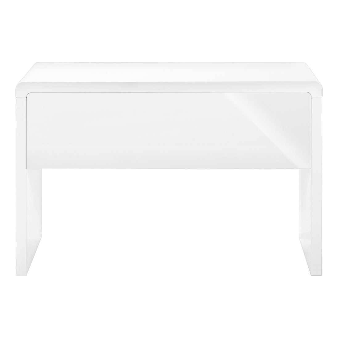 I 7580 Computer Desk - 48"L / High Glossy White / Storage Drawer - Furniture Depot