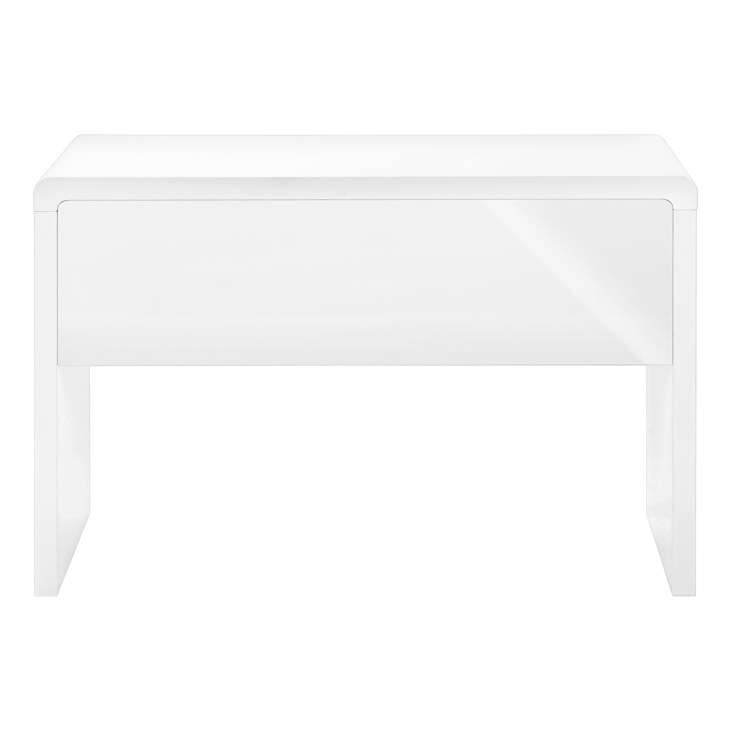 I 7580 Computer Desk - 48"L / High Glossy White / Storage Drawer - Furniture Depot