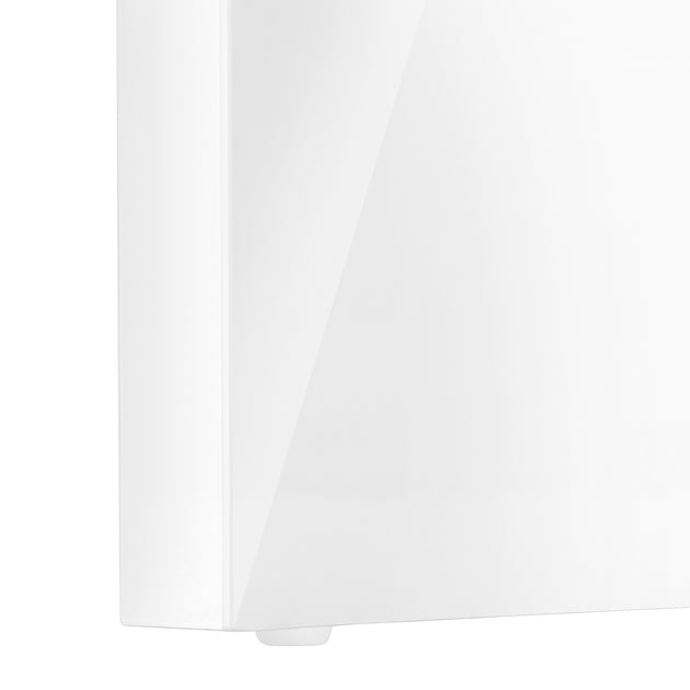 I 7581 Computer Desk - 60"L / High Glossy White L/R Face Drawer - Furniture Depot