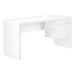 I 7581 Computer Desk - 60"L / High Glossy White L/R Face Drawer - Furniture Depot