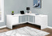 I 7582 Computer Desk - 72"L / High Glossy White Left/ Right Face - Furniture Depot