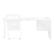 I 7582 Computer Desk - 72"L / High Glossy White Left/ Right Face - Furniture Depot