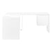 I 7582 Computer Desk - 72"L / High Glossy White Left/ Right Face - Furniture Depot