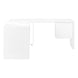 I 7582 Computer Desk - 72"L / High Glossy White Left/ Right Face - Furniture Depot