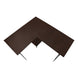 I 7590 Computer Desk - 48"L / Espresso Top / Black Metal Corner - Furniture Depot