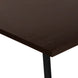 I 7590 Computer Desk - 48"L / Espresso Top / Black Metal Corner - Furniture Depot