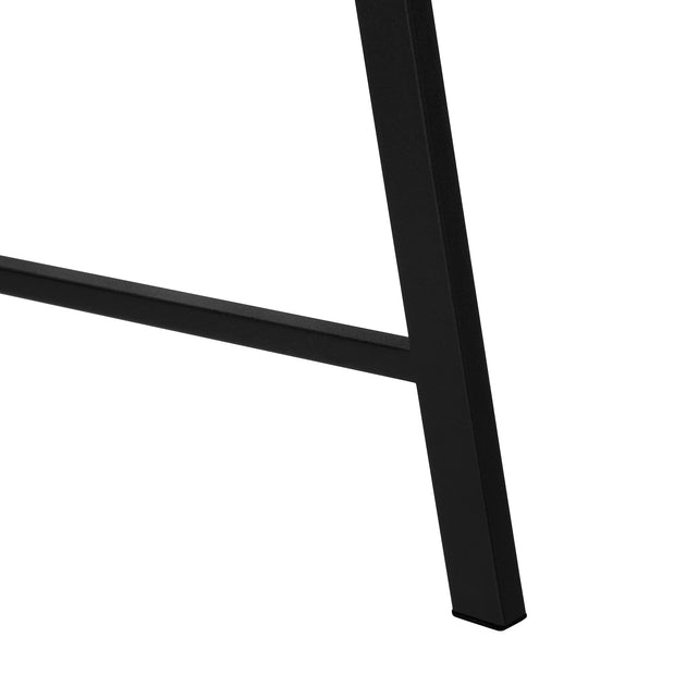 I 7590 Computer Desk - 48"L / Espresso Top / Black Metal Corner - Furniture Depot
