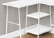 I 7596 Computer Desk - 48"L / White Top / White Metal Corner - Furniture Depot