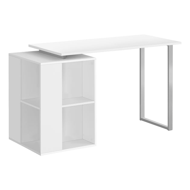 I 7600 Computer Desk - 55"L / White Left Or Right Facing - Furniture Depot