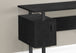 I 7606 Computer Desk - 48"L / Black Oak / Black Metal - Furniture Depot