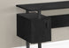 I 7606 Computer Desk - 48"L / Black Oak / Black Metal - Furniture Depot