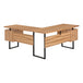 I 7612 Computer Desk - 70"L / Reclaimed Wood / Black Metal / L/R - Furniture Depot