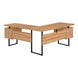 I 7612 Computer Desk - 70"L / Reclaimed Wood / Black Metal / L/R - Furniture Depot