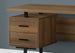 I 7625 Computer Desk - 60"L / Walnut / Black Metal - Furniture Depot