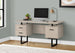 I 7629 Computer Desk - 60"L / Modern Taupe / Black Metal - Furniture Depot