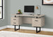 I 7629 Computer Desk - 60"L / Modern Taupe / Black Metal - Furniture Depot