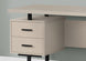 I 7629 Computer Desk - 60"L / Modern Taupe / Black Metal - Furniture Depot