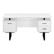 I 7631 Computer Desk - 60"L / White / Black Metal - Furniture Depot (7881145876728)