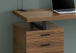 I 7640 Computer Desk - 48"L / Walnut / Black Metal / L/R Face - Furniture Depot