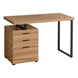 I 7642 Computer Desk - 48"L / Reclaimed Wood / Black Metal / L/R - Furniture Depot (7881146630392)