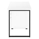 I 7646 Computer Desk - 48"L / White / Black Metal / L/R Face - Furniture Depot