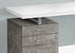 I 7648 Computer Desk - 48"L / White/ Concrete/ Silver Metal/ L/R - Furniture Depot