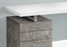 I 7648 Computer Desk - 48"L / White/ Concrete/ Silver Metal/ L/R - Furniture Depot
