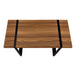 I 7655 Computer Desk - 48"L / Walnut / Black Metal - Furniture Depot
