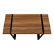 I 7655 Computer Desk - 48"L / Walnut / Black Metal - Furniture Depot