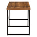 I 7655 Computer Desk - 48"L / Walnut / Black Metal - Furniture Depot